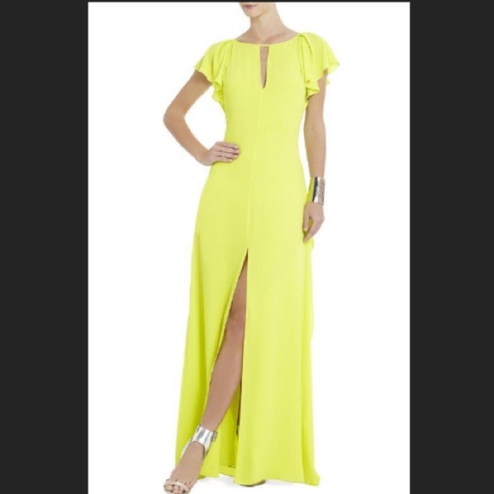 BCBG Max Azria Julianne side draped maxi dress